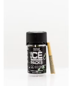 5 PACK HASH INFUSED PRE-ROLLS - PURPLE TRAINWRECK - 2.5 g
